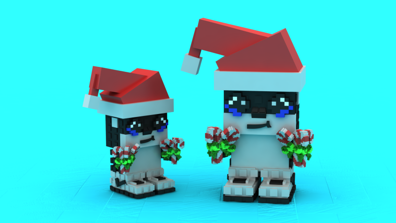 Santa Claus Penguin Toy 3D Printable Model 3D Print Model .c4d .max .obj .3ds .fbx .stl .blend 