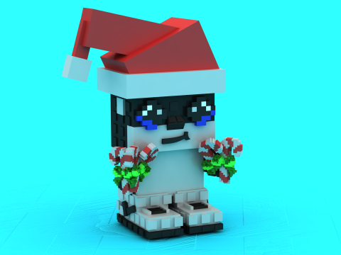 Santa Claus Penguin Toy 3D Printable Model 3D Print Model