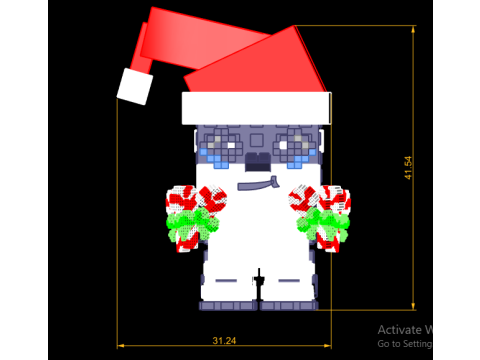 Santa Claus Penguin Toy 3D Printable Model 3D Print Model