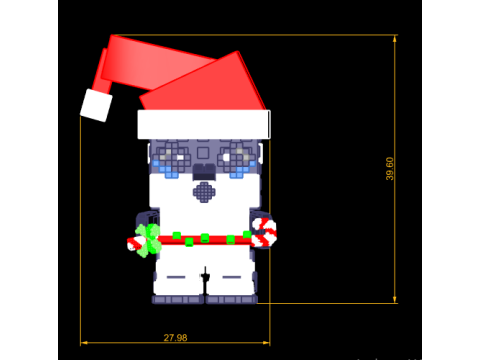 क्रिसमस पेंगुइन बडी सेट 3डी प्रिंट करने योग्य मॉडल 3D प्रिंट मॉडल