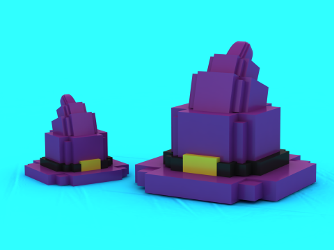 MystiBlock Wizard Hats 3D Printable Models 3D Print Model