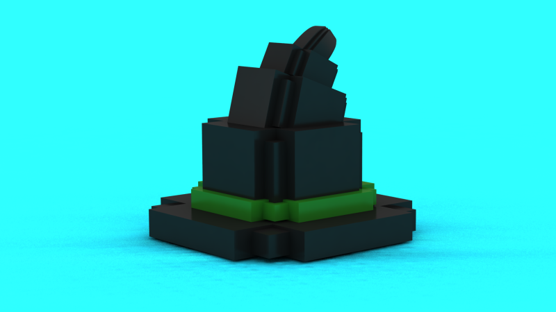 Model Cetak 3D Cyber King Totem Model Cetak 3D .c4d .max .obj .3ds .fbx .stl .blend