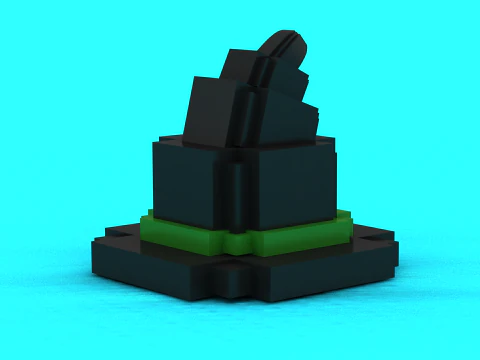 Тотем Кибер-короля 3D-модель для печати 3D Принт Модель