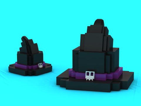 Block Stack Duo Cap Toy 3D Printable Model 3D Print Model