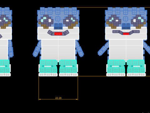 बिट्टी फ्रेंड्स टॉय 3डी प्रिंट करने योग्य मॉडल 3D प्रिंट मॉडल