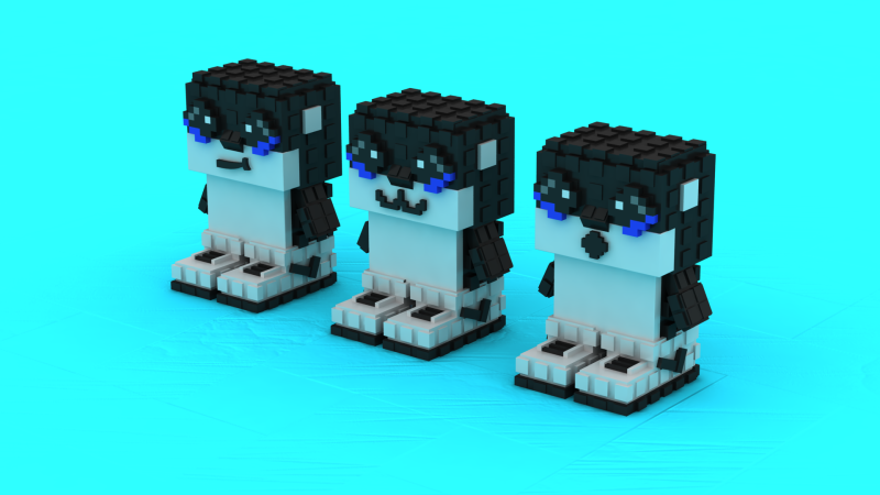 Modelo para impressão 3D do brinquedo Voxel Critters Modelo de Impressão 3D .c4d .max .obj .3ds .fbx .stl .blend 