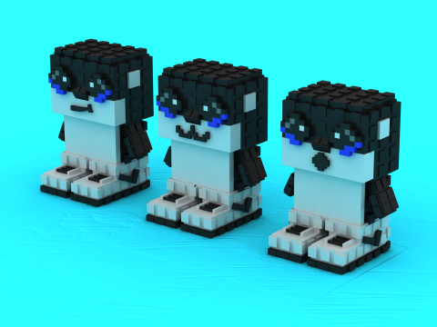 Voxel Critters Toy 3D Printable Model 3D Print Model