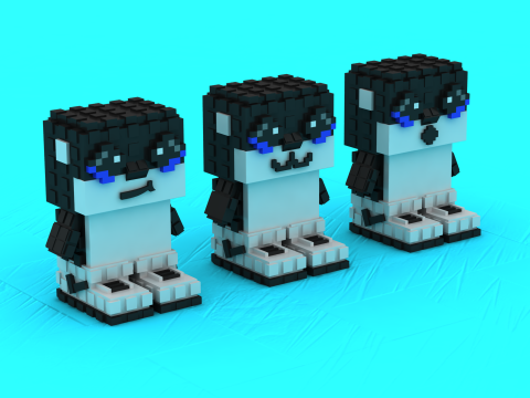 Modelo para impressão 3D do brinquedo Voxel Critters Modelo de Impressão 3D