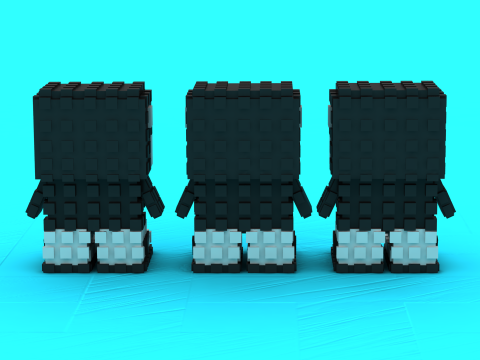 Modelo para impressão 3D do brinquedo Voxel Critters Modelo de Impressão 3D