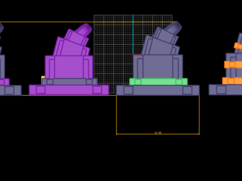 Zestaw modeli czapek MystiBlock Wizard do druku 3D Model do druku 3D