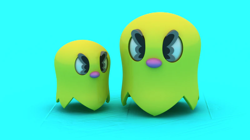 एंग्री घोस्ट टॉय 3डी प्रिंट करने योग्य मॉडल 3D प्रिंट मॉडल .c4d .max .obj .3ds .fbx .stl .blend 