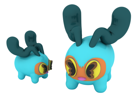 Kawaii Kaninchen Spielzeug 3D druckbares Modell 3D Druckmodell