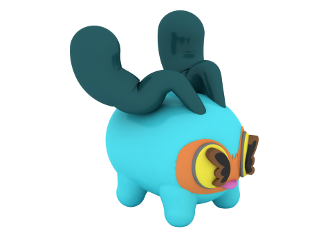 Model królika Kawaii do druku 3D Model do druku 3D