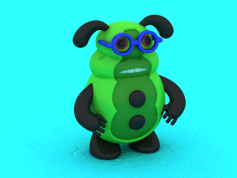 Model zabawki GoggleBugs do druku 3D Model do druku 3D