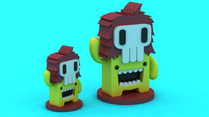 Model do druku 3D urocza małpka-zabawka Model do druku 3D .c4d .max .obj .3ds .fbx .stl .blend 