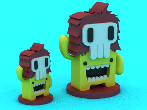 Modelo para impressão 3D de brinquedo de macaco fofo Modelo de Impressão 3D