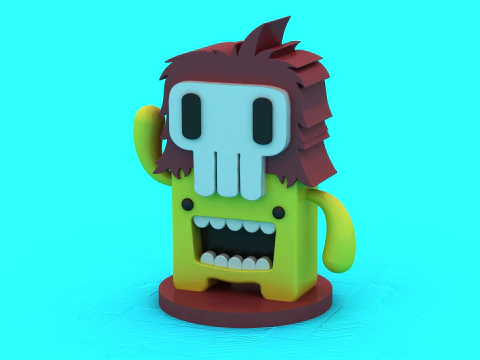 Cute Monkey Toy 3D Printable Model 3D Print Model