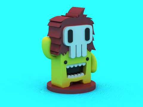 Cute Monkey Toy 3D Printable Model 3D Print Model
