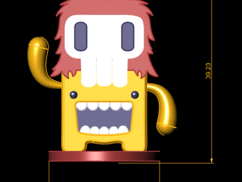 Cute Monkey Toy 3D Printable Model 3D Print Model