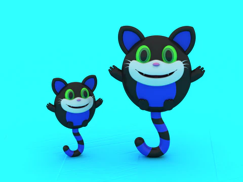 Sağlıklı Kedi Oyuncağı 3D Yazdırılabilir Model 3D Baskı Modeli