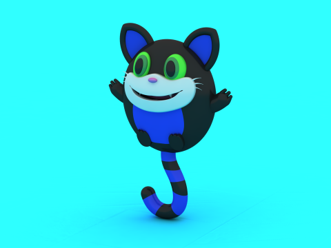 Model do druku 3D zdrowej zabawki dla kota Model do druku 3D