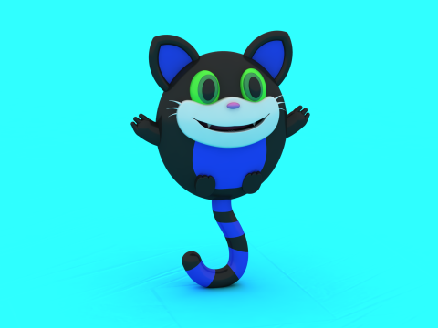 Model do druku 3D zdrowej zabawki dla kota Model do druku 3D