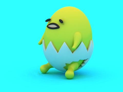 Model do druku 3D z zabawką Cute Egg Duo Model do druku 3D