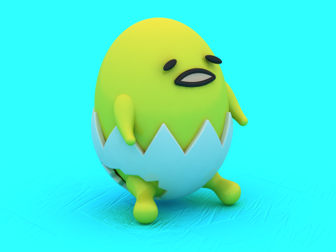 Model do druku 3D z zabawką Cute Egg Duo Model do druku 3D