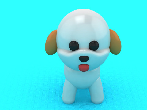 Model do druku 3D dla uroczego psa Model do druku 3D