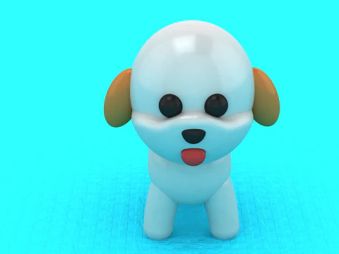 Cute Dog Toy 3D Printable Model 3D Print Model