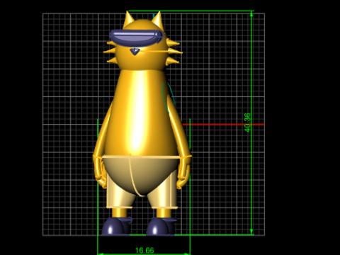 Kot z zabawką VR Model do druku 3D Model do druku 3D