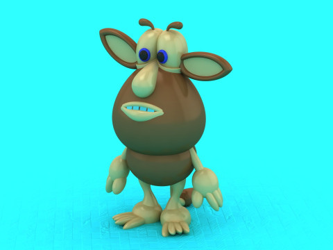 Brązowy model zabawki Booba 2 do druku 3D Model do druku 3D