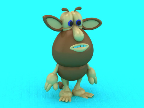 Brązowy model zabawki Booba 2 do druku 3D Model do druku 3D