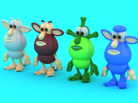 Booba 2 Series Character Toy 3D Printable Model 3D Print Model