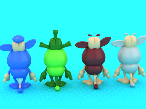 Model postaci do druku 3D Booba z serii 2 Model do druku 3D