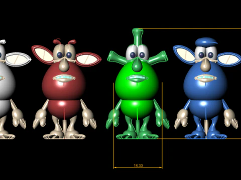 Booba 2 Series Character Toy 3D Printable Model 3D Print Model