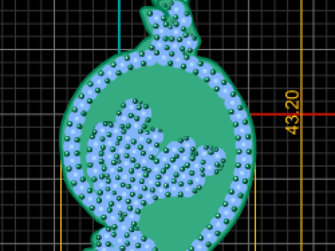 Ozdobny wisiorek z sylwetką liścia Model do druku 3D Model do druku 3D