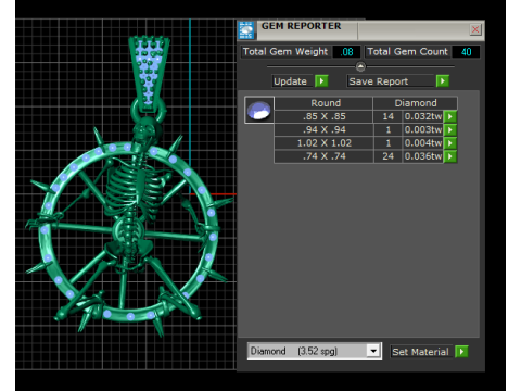 Model Cetak 3d Liontin Tubuh Kerangka Model Cetak 3D