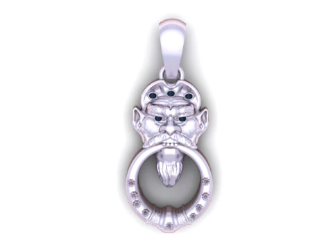 Dwarf Gold Pendant 3D Printable Model 3D Print Model