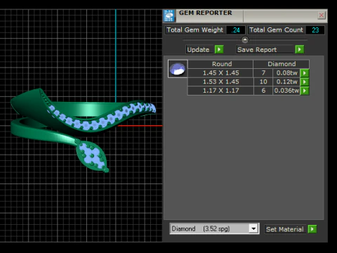 Leaf diamond ring 3D Printable Model 3D Print Model