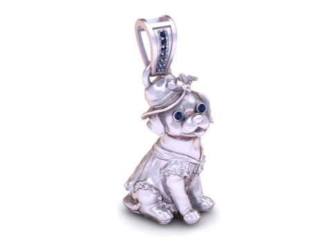 Lady Dog 3D Printable Model 3D Print Model