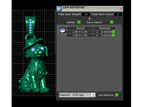 Model Cetak 3D Anjing Wanita Model Cetak 3D