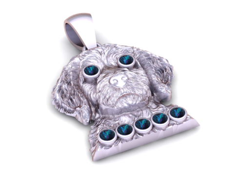 Colgante de cabeza de cachorro modelo imprimible en 3D Modelo de impresión 3D