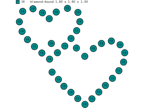 ダブルハートペンダント 3D 印刷可能モデル 3Dプリントモデル