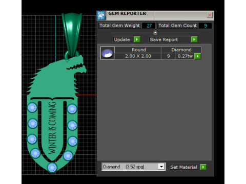 ウルフ クレスト シールド ペンダント 3D 印刷可能モデル 3Dプリントモデル