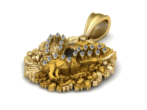 राजसी ईगल पेंडेंट 3डी प्रिंट करने योग्य मॉडल 3D प्रिंट मॉडल