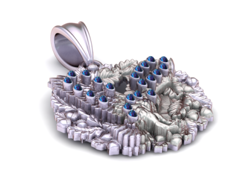 राजसी ईगल पेंडेंट 3डी प्रिंट करने योग्य मॉडल 3D प्रिंट मॉडल