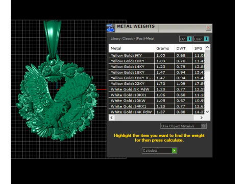 Majestic Eagle Pendant 3D Printable Model 3D Print Model