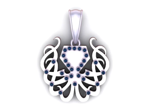 Heart Blossom Diamond Pendant 3D Printable Model 3D Print Model