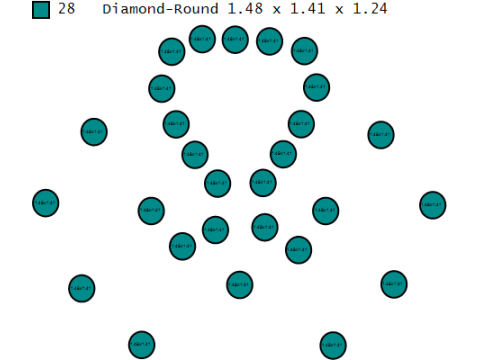 हार्ट ब्लॉसम डायमंड पेंडेंट 3डी प्रिंट करने योग्य मॉडल 3D प्रिंट मॉडल